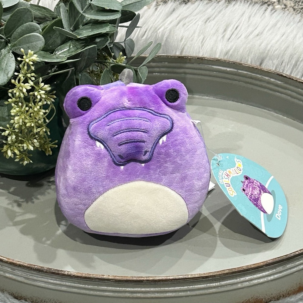 Squishmallows 5" Dove Purple Ombré Plush Alligator Crocodile New
